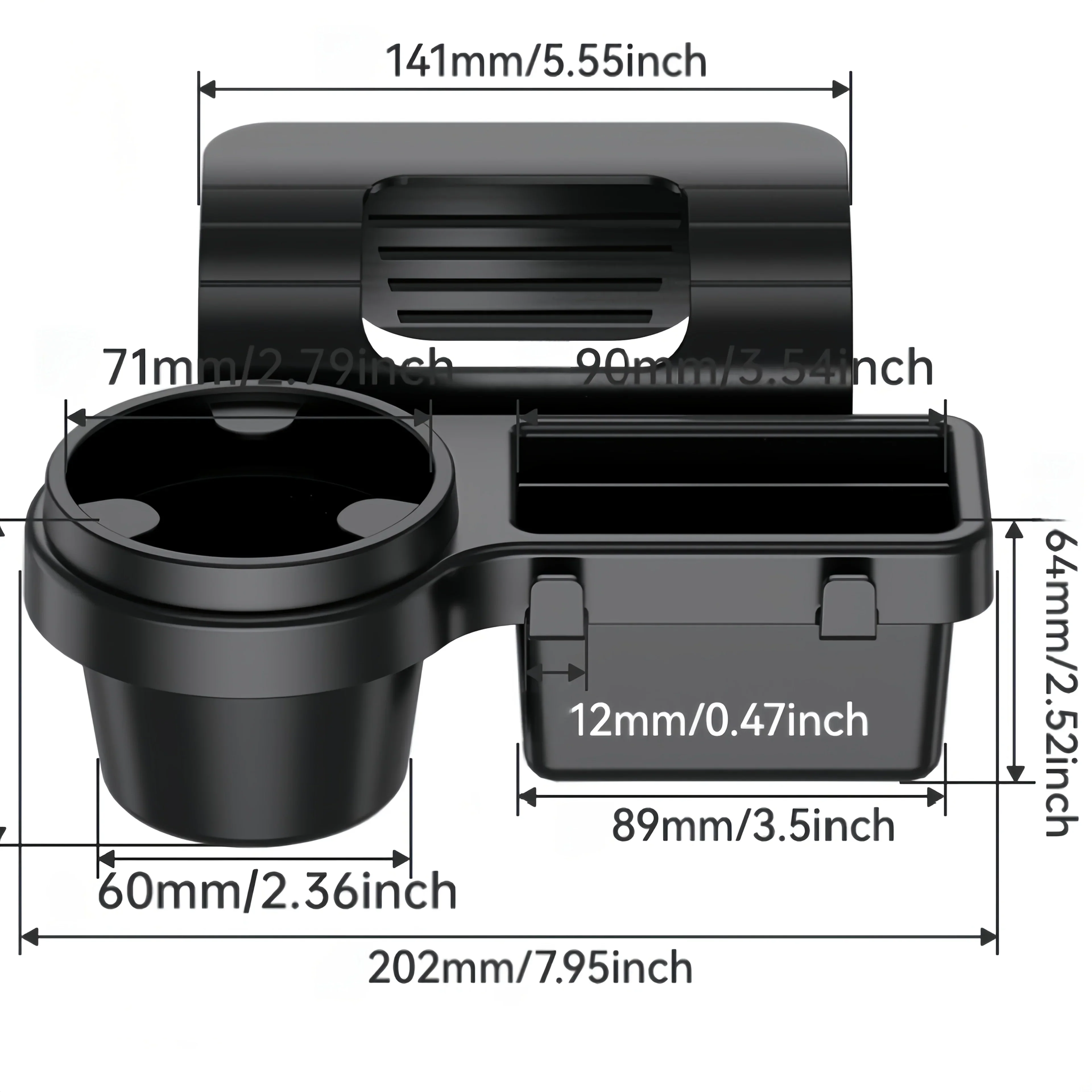 Auto deur organizer | 4-in-1 bekerhouder en telefoonhouder - Image 2