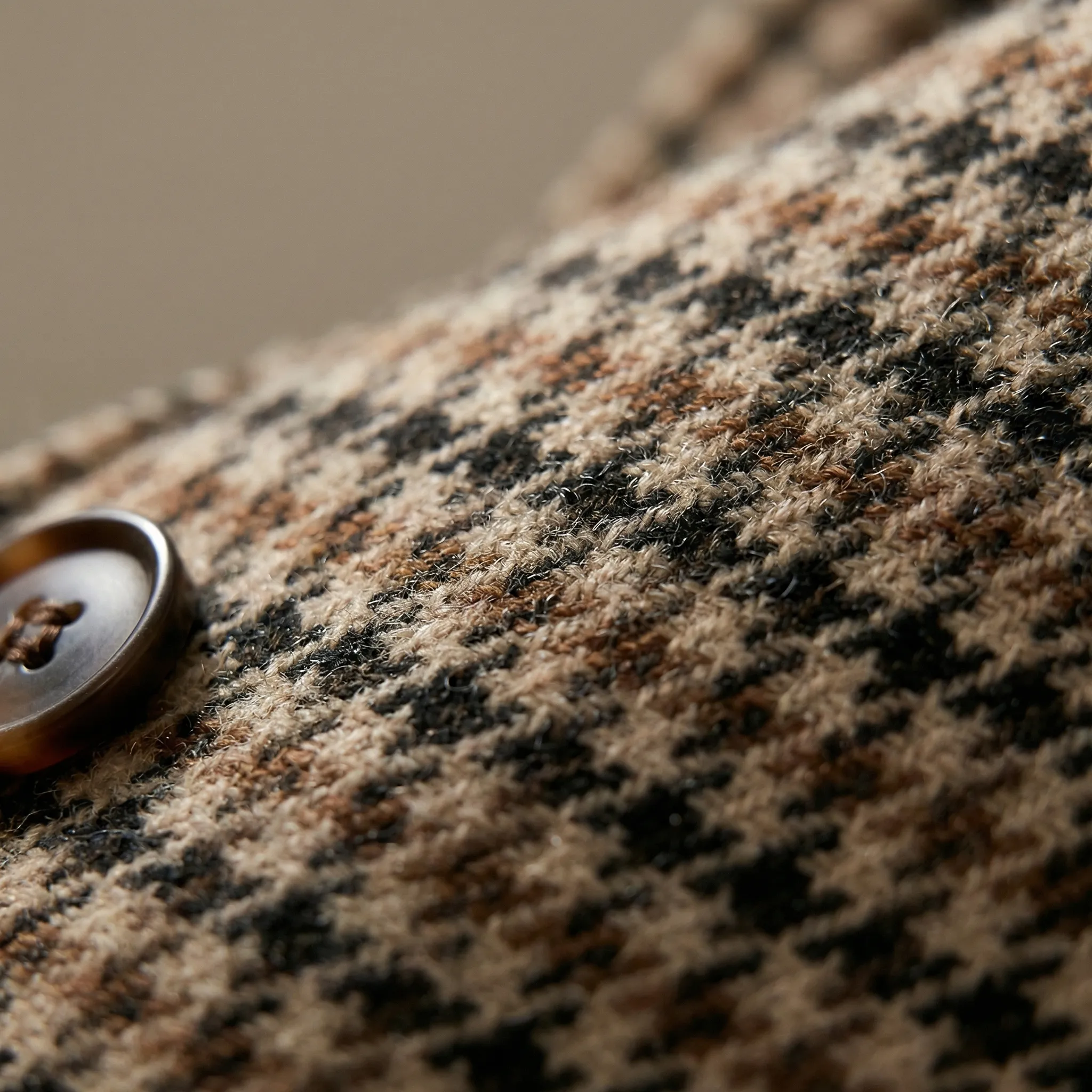 Blazer dames | Geruite blazer met lange mouw en relaxte fit - Image 3