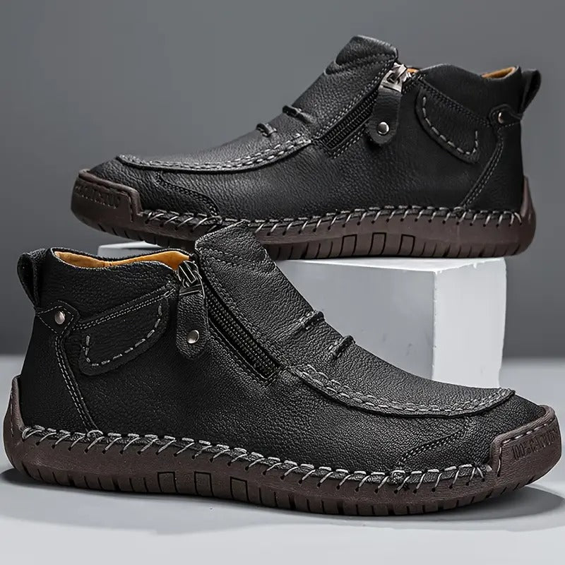 Comfortabele instapschoenen heren | Hoge schoenen met rits - Image 6