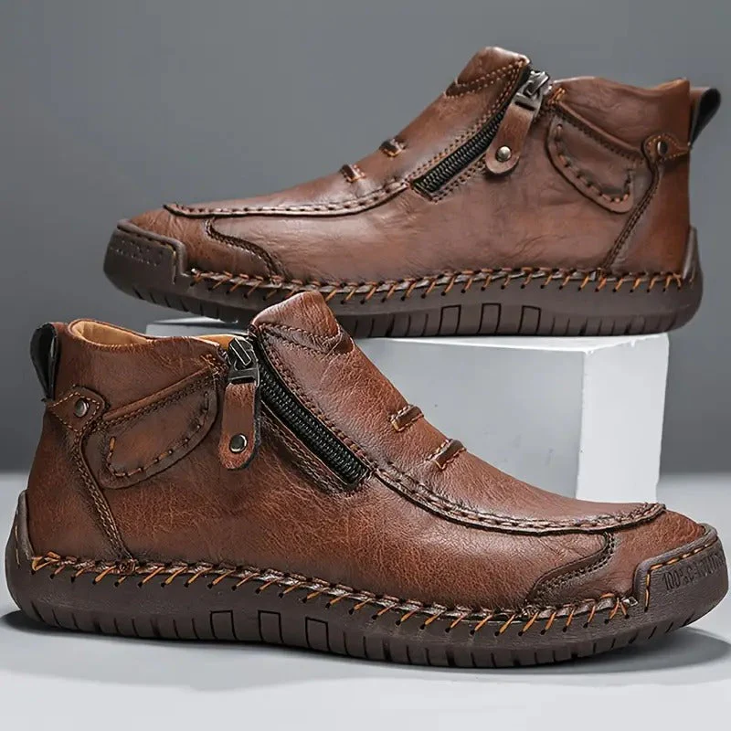 Comfortabele instapschoenen heren | Hoge schoenen met rits - Image 7