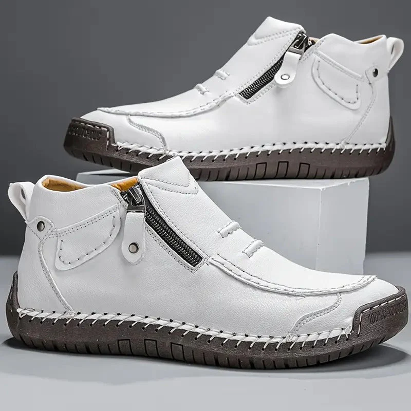 Comfortabele instapschoenen heren | Hoge schoenen met rits - Image 8