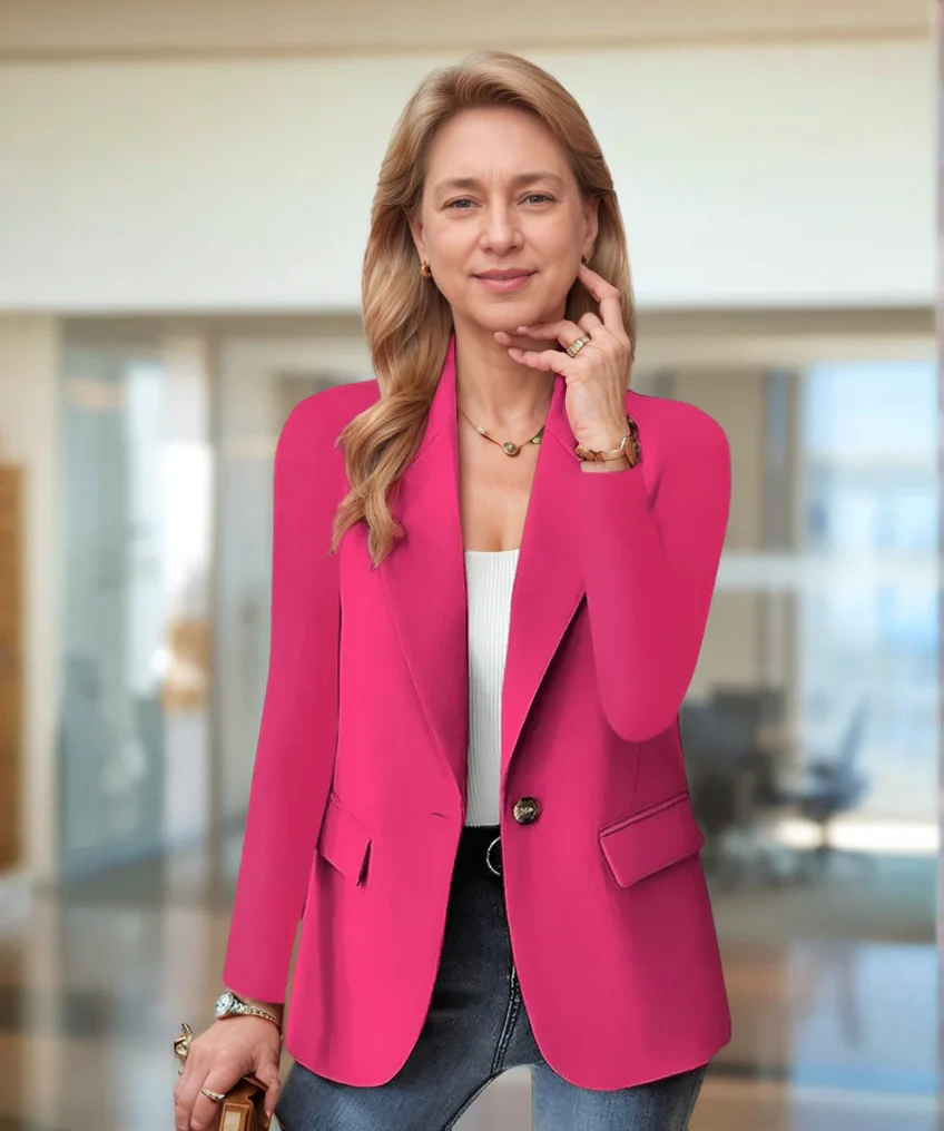Dames blazer | Slim fit colbert met revers - Image 4