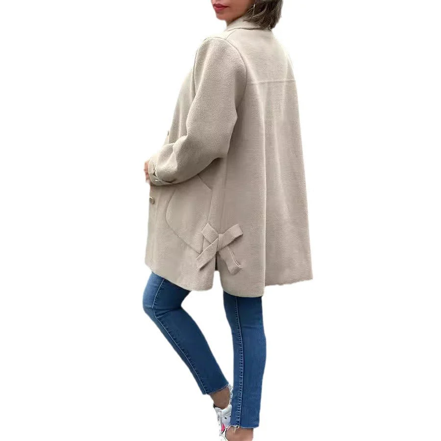 Dames winterjas | Elegante manteljas met knopen - Image 3