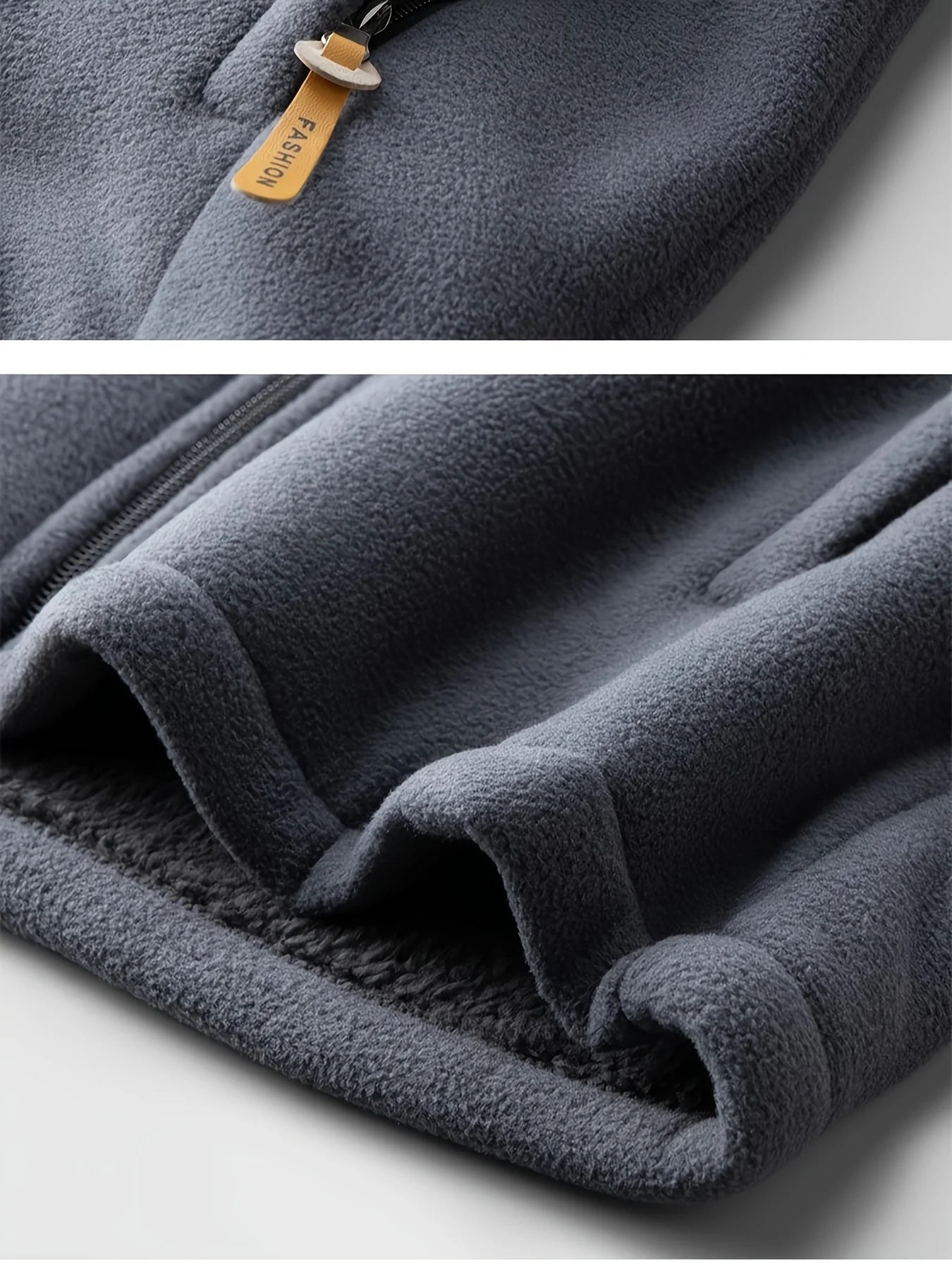Dames winterjas | Fleece jas met hoge kraag en rits - Image 10