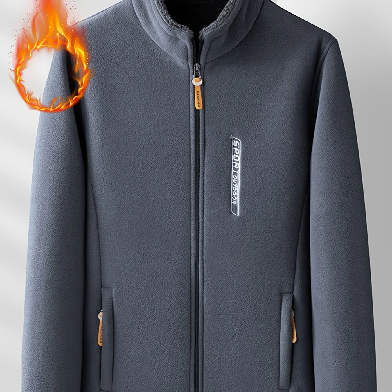 Dames winterjas | Fleece jas met hoge kraag en rits - Image 14