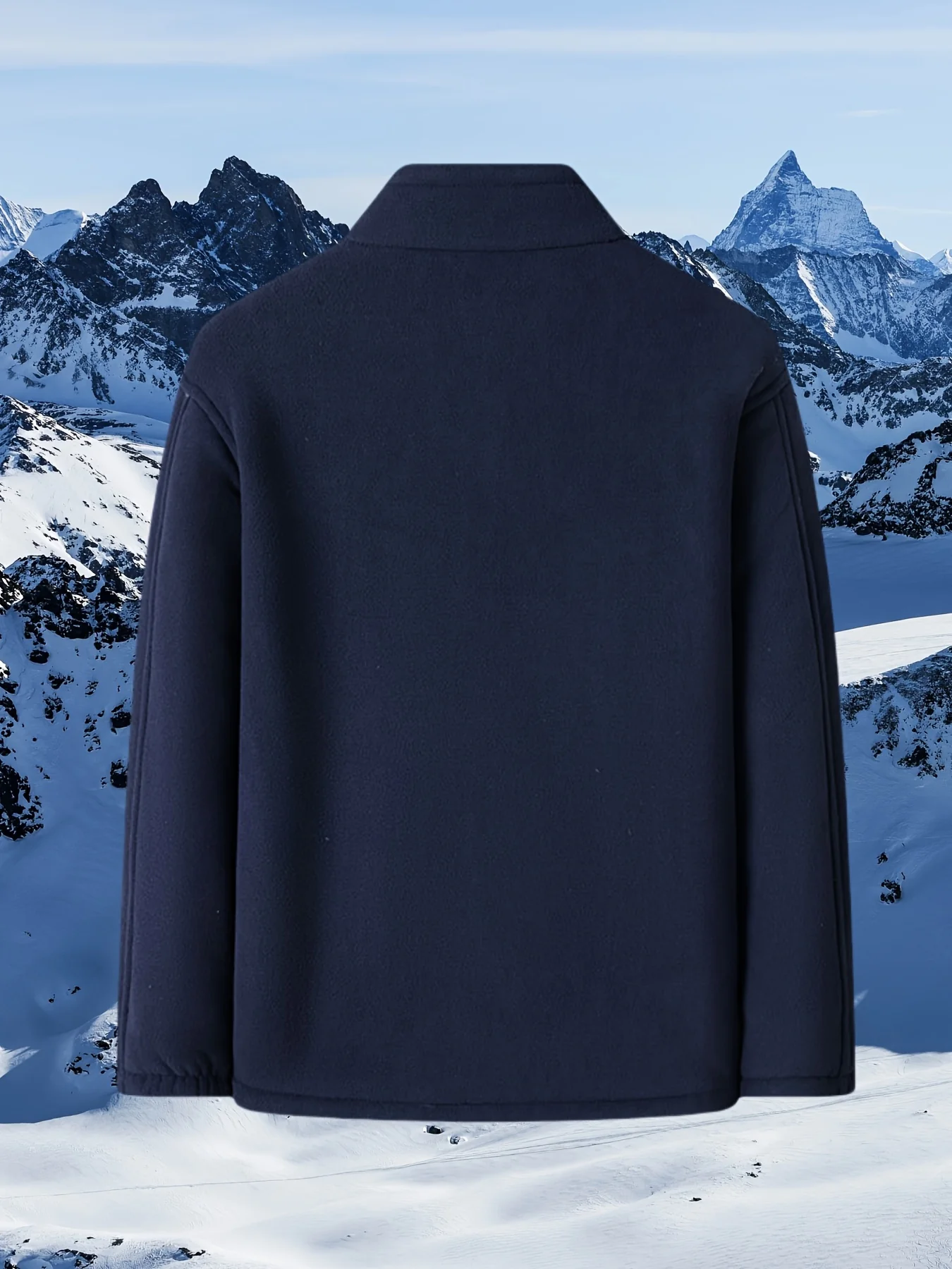 Dames winterjas | Fleece jas met hoge kraag en rits - Image 7