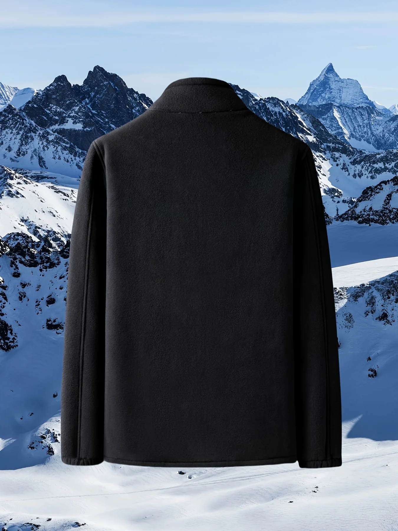 Dames winterjas | Fleece jas met hoge kraag en rits - Image 9
