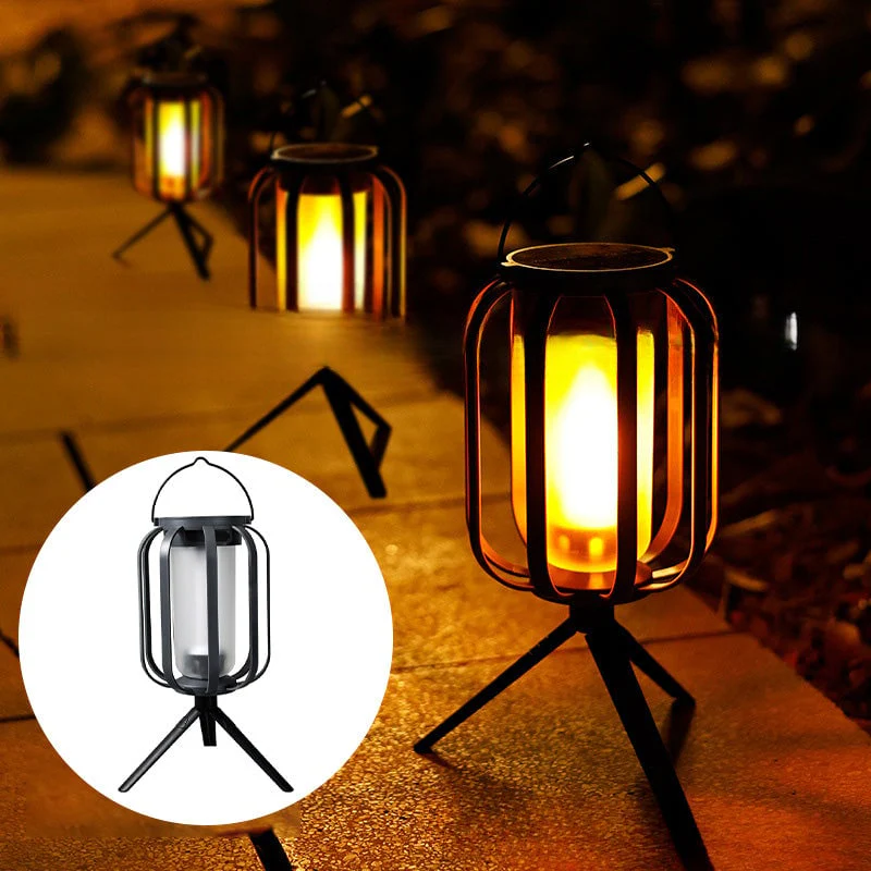 Decoratieve lamp | LED lantaarn met vlam effect en warm licht - Image 8