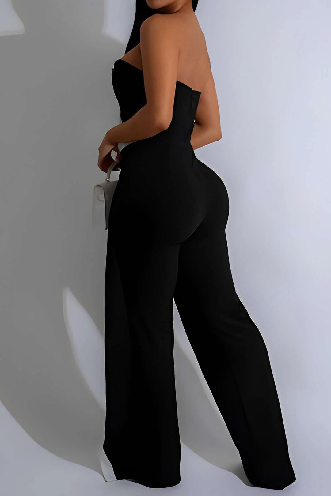 Elegante mouwloze jumpsuit met hoge taille en flatterende pasvorm - Image 3