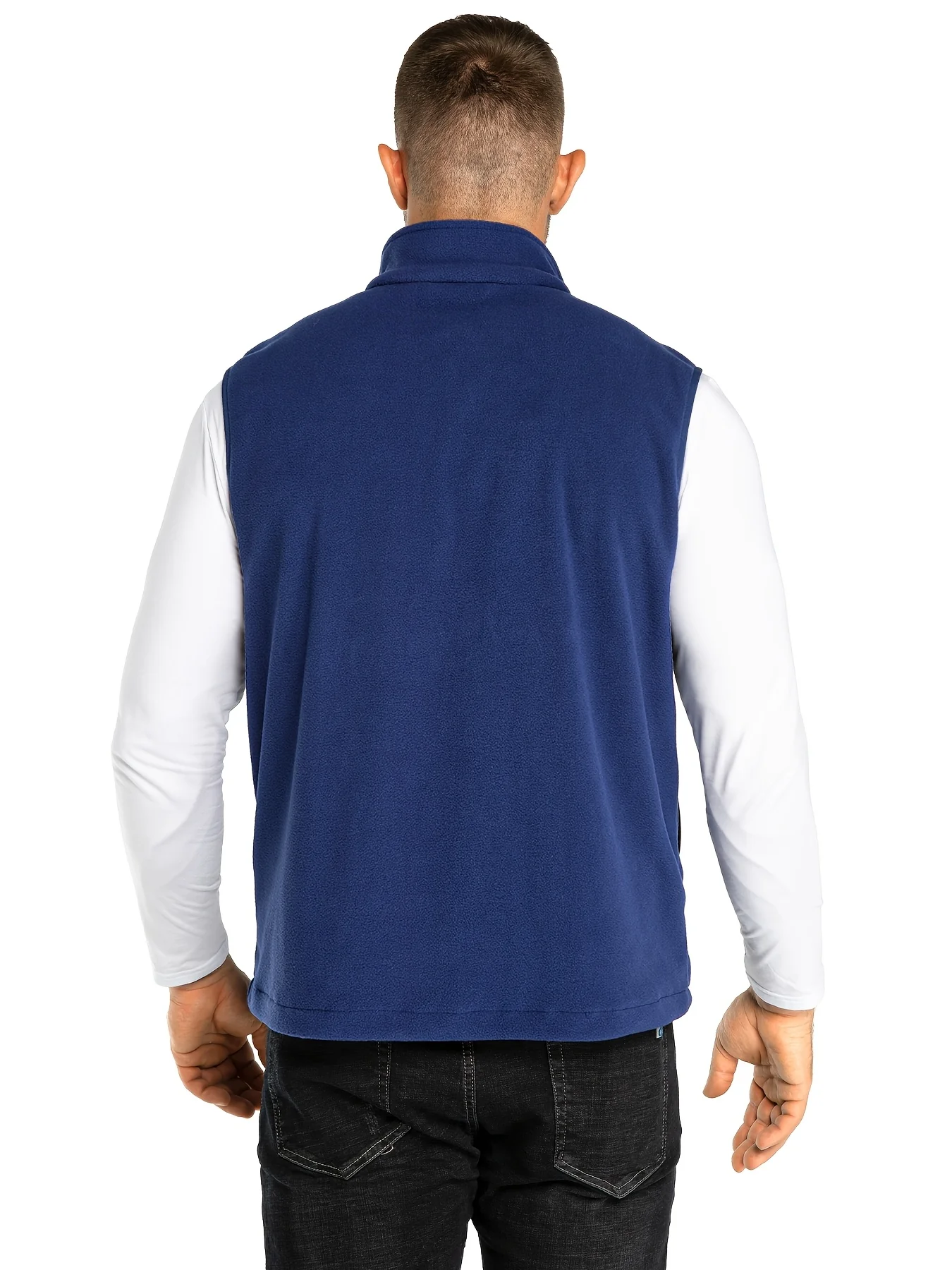 Fleece vest heren | Lichtgewicht mouwloos vest met rits - Image 7