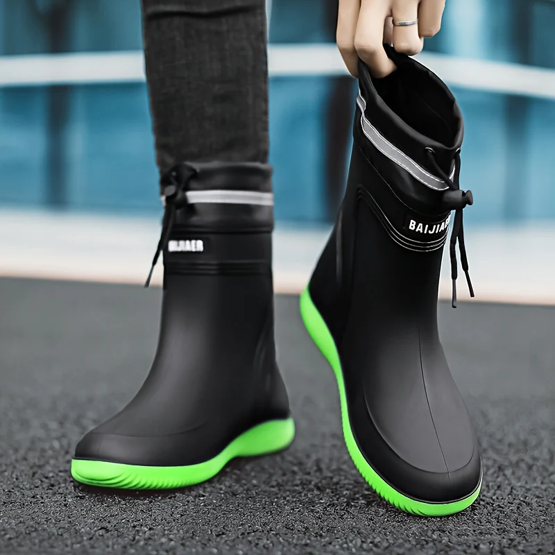 Heren regenlaarzen | Waterdichte PVC laarzen met profielzool - Image 11