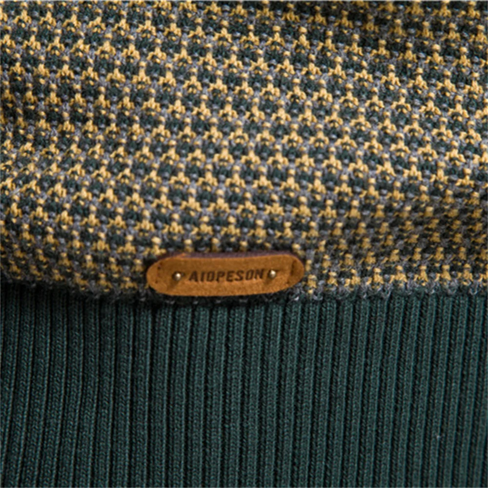 Heren trui met subtiel ruitmotief – comfortabel en tijdloos - Image 7