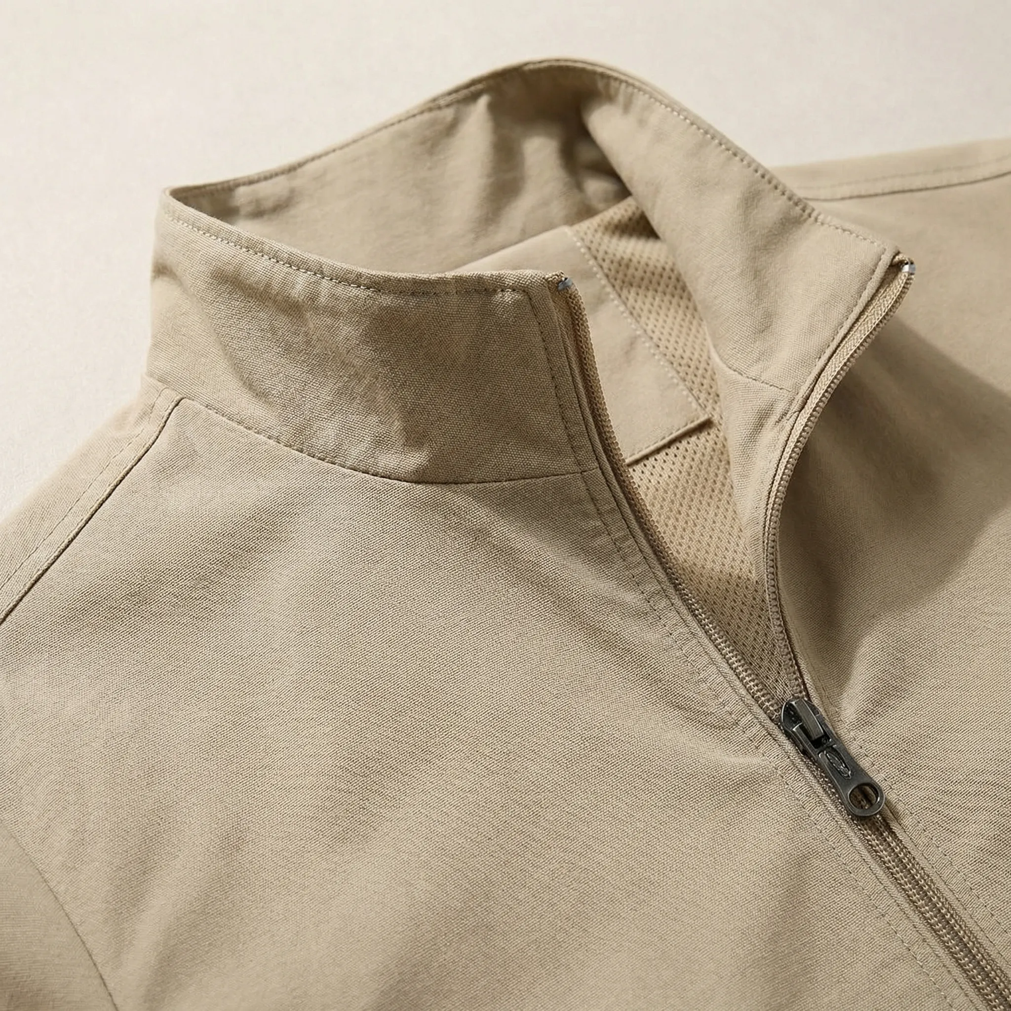 Heren windbreaker | Lichte zomerjas met rits en opstaande kraag - Image 3