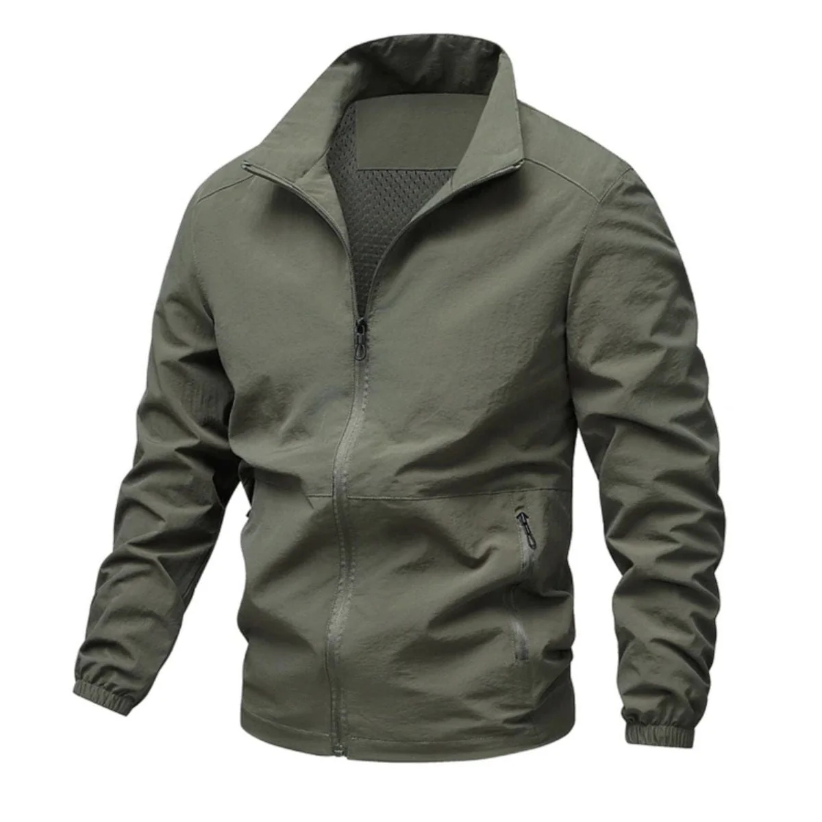 Heren windbreaker | Lichte zomerjas met rits en opstaande kraag - Image 6