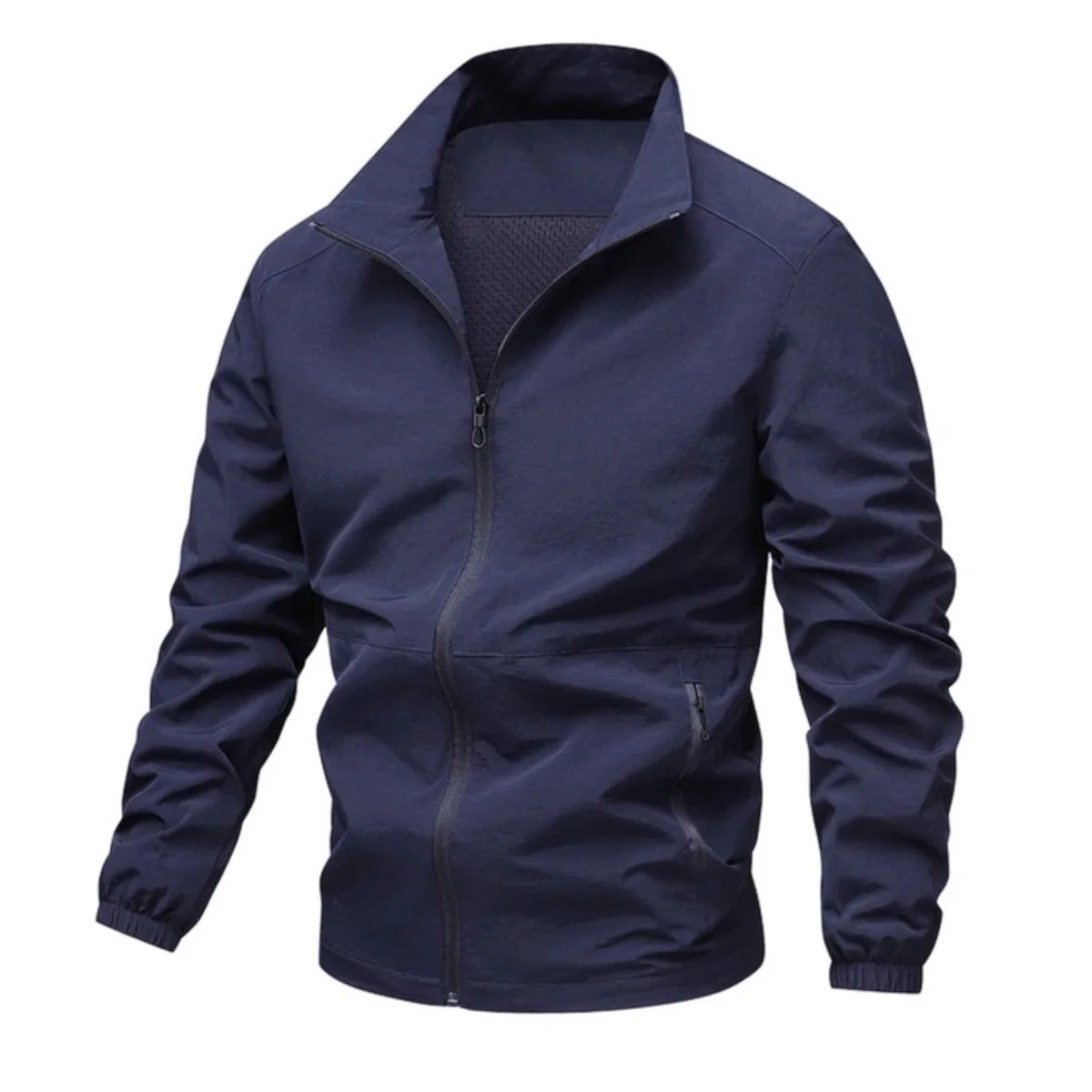 Heren windbreaker | Lichte zomerjas met rits en opstaande kraag - Image 8