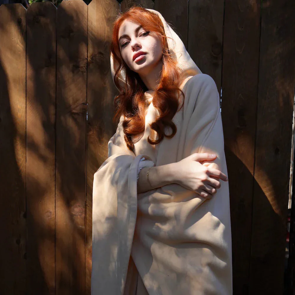 Hoodie deken | Fleece cape met capuchon voor dames en heren - Image 12