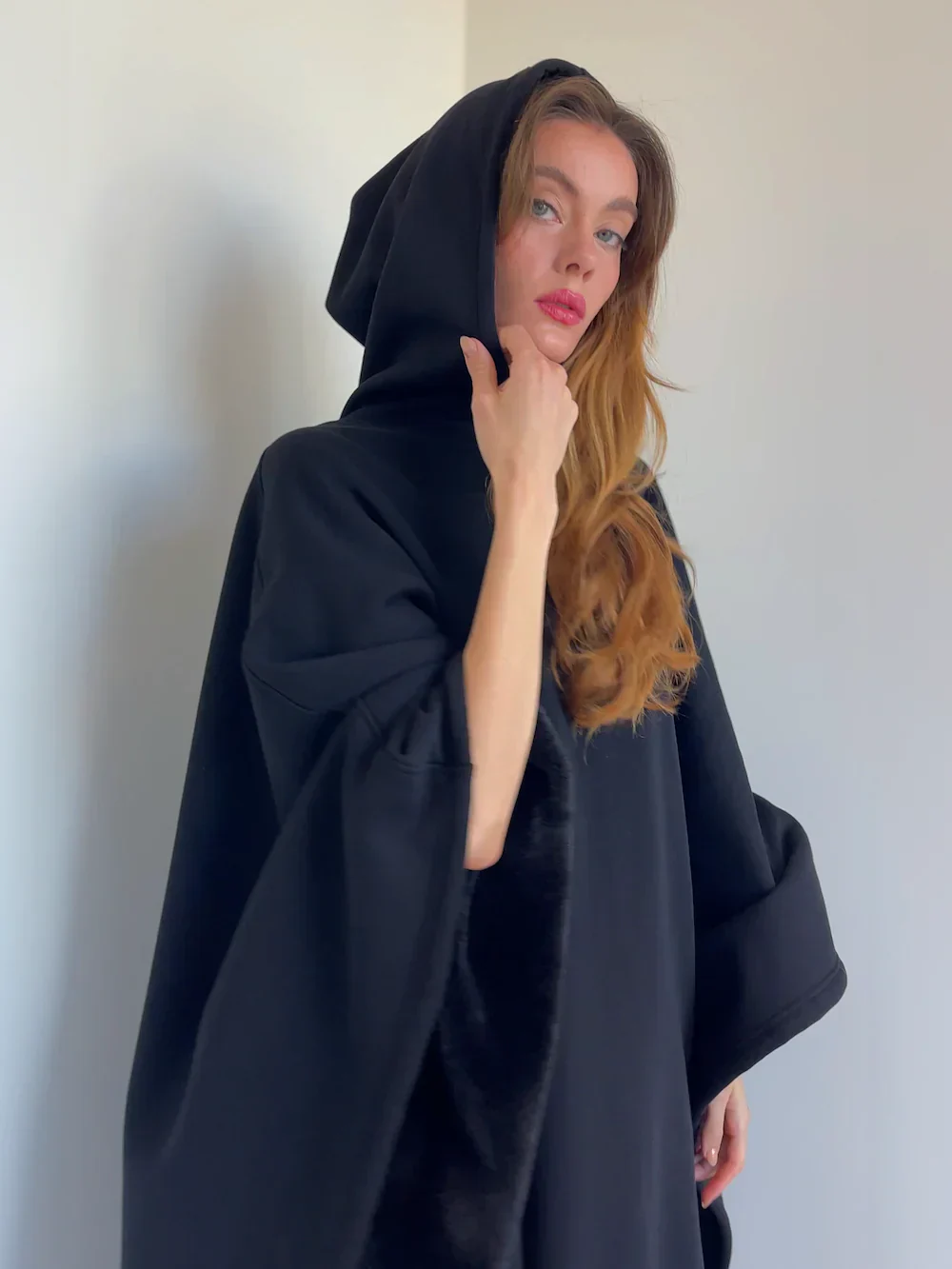 Hoodie deken | Fleece cape met capuchon voor dames en heren - Image 14