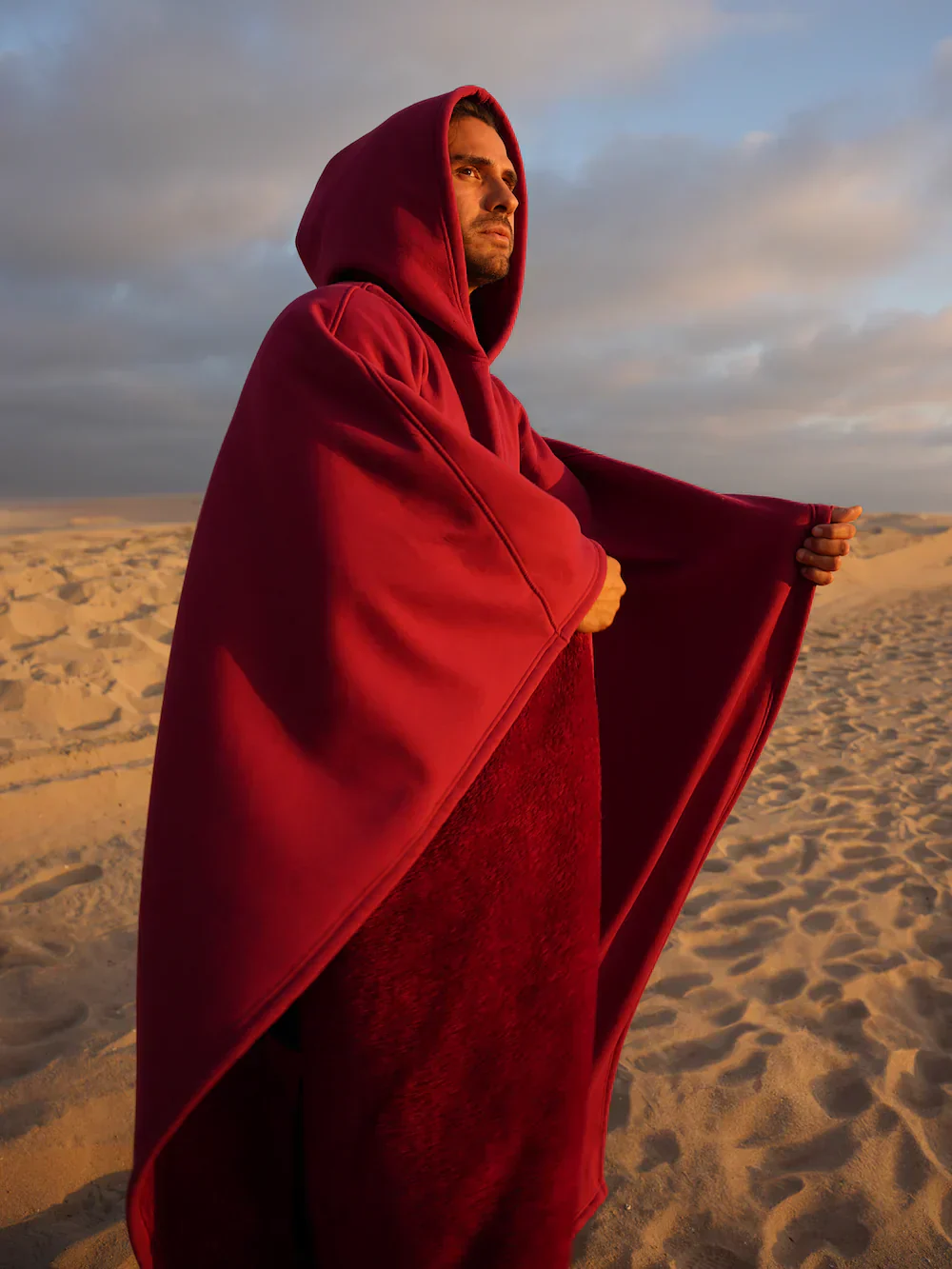 Hoodie deken | Fleece cape met capuchon voor dames en heren - Image 16