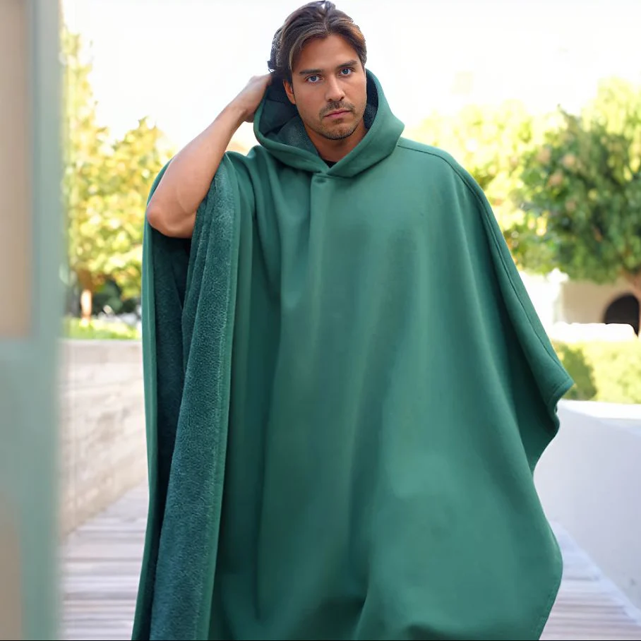 Hoodie deken | Fleece cape met capuchon voor dames en heren - Image 7