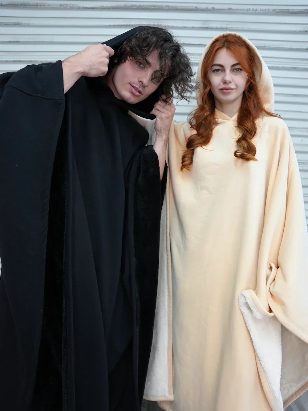 Hoodie deken | Fleece cape met capuchon voor dames en heren - Image 8