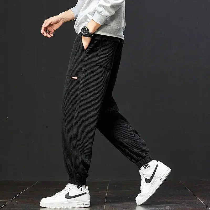 Joggingbroek heren | Corduroy sweatpants met elastische boorden - Image 9