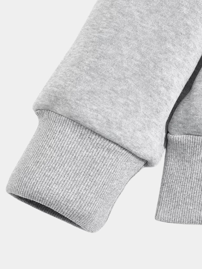 Klassieke half-zip pullover van zachte stof met hoge kraag voor heren - Image 5