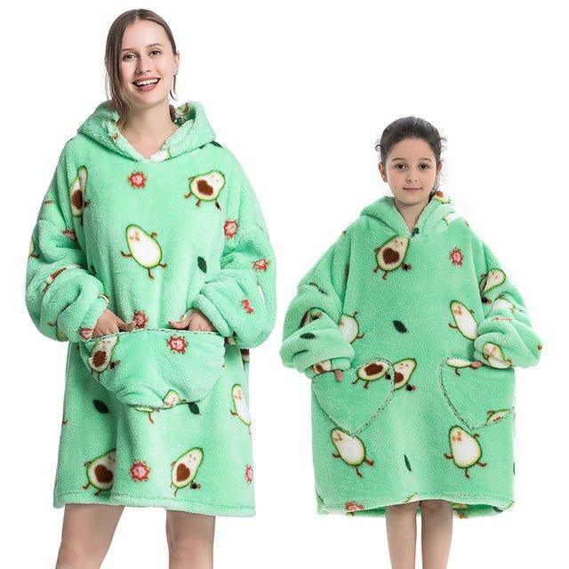 Shoodie™ New Avocado | Heb het nooit meer koud met deze warme fleece hoodie deken!