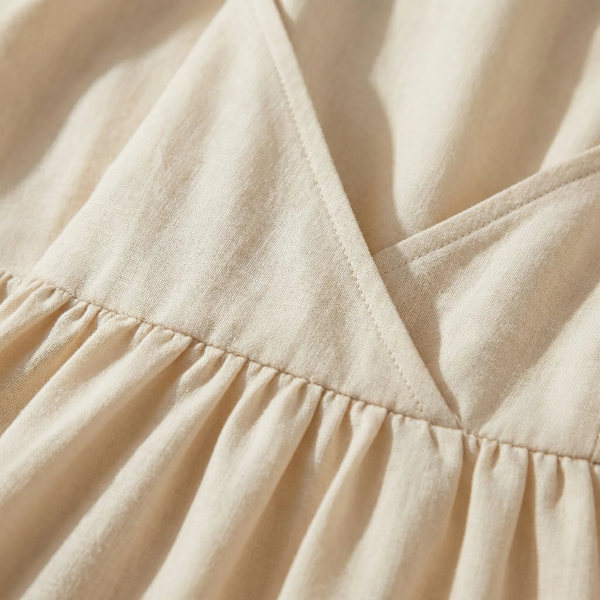 Maxi jurk dames | Luchtige zomerjurk met bandjes en v-hals - Image 3