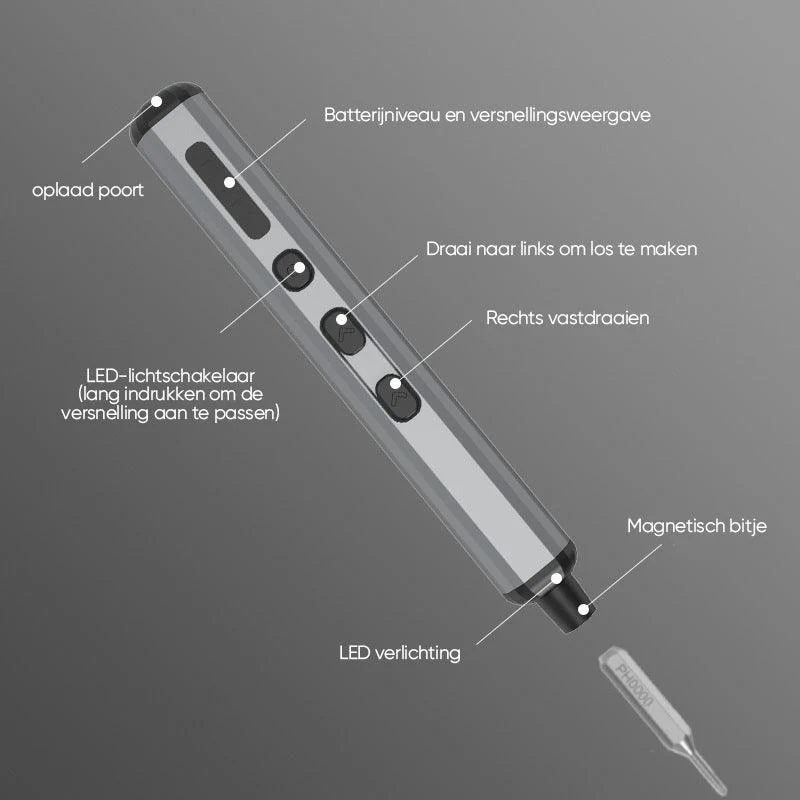 ProFix | 68-in-1 Elektrische Precisieschroevendraaierset - Image 9