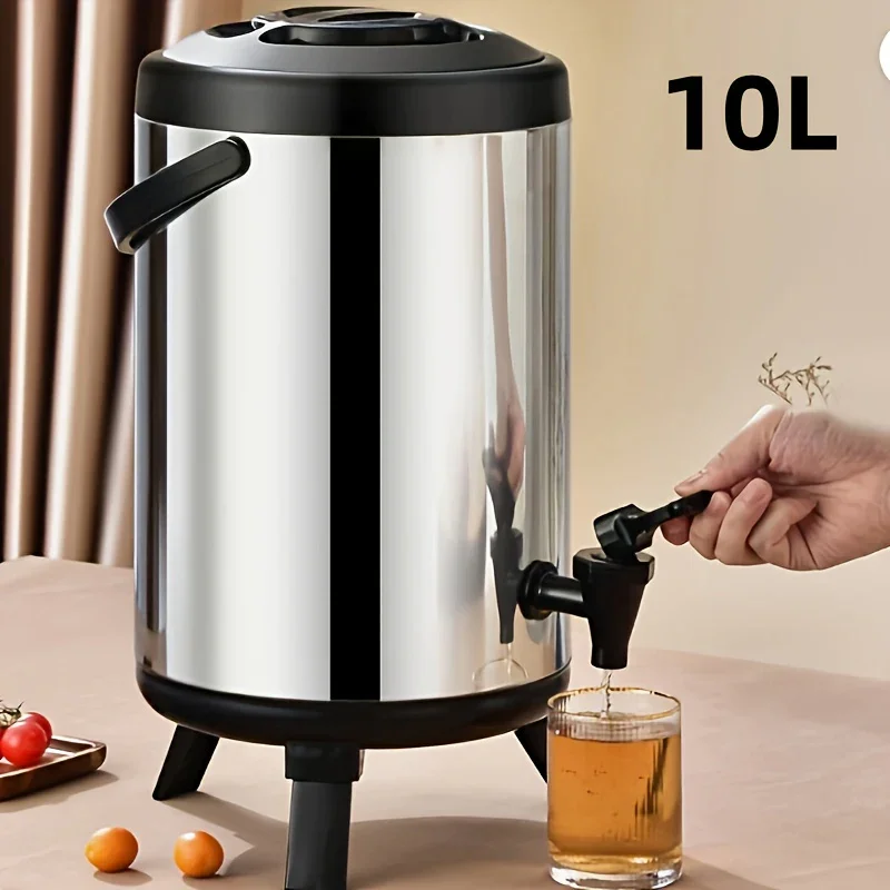 RVS drankdispenser groot | Geïsoleerde tapkan met kraan voor koffie en sap - Image 8