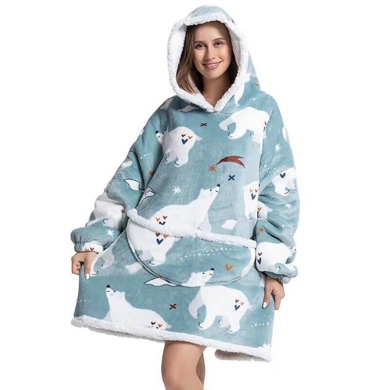Shoodie™ IJSBEER | Heb het nooit meer koud met deze warme fleece hoodie deken! - Image 2