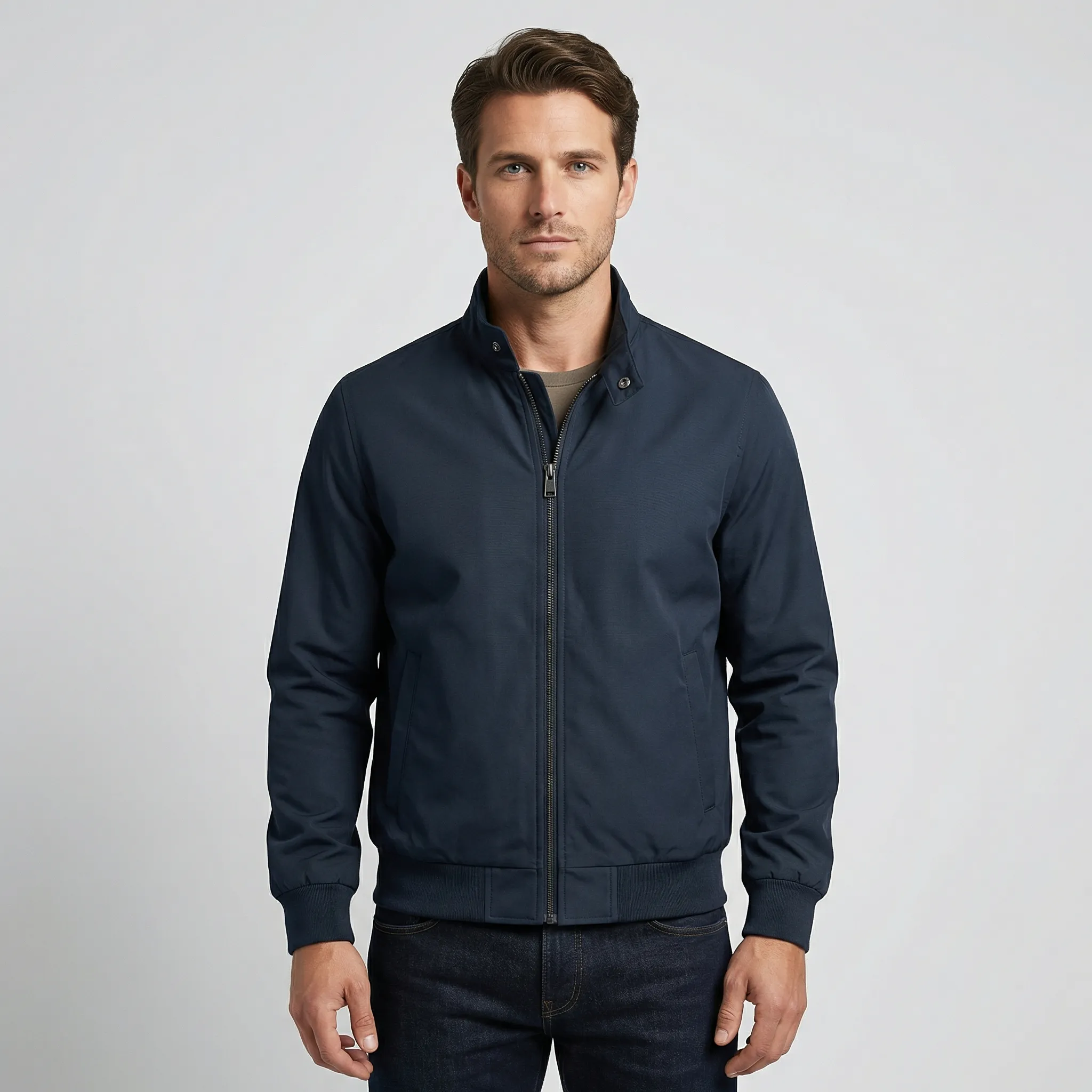 Heren zomerjas | Lichte sportieve jas met rits en casual look - Image 11