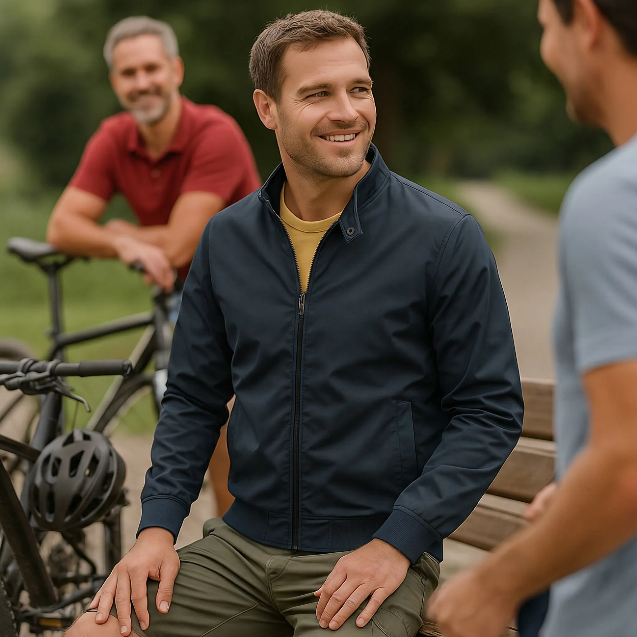Heren zomerjas | Lichte sportieve jas met rits en casual look - Image 13