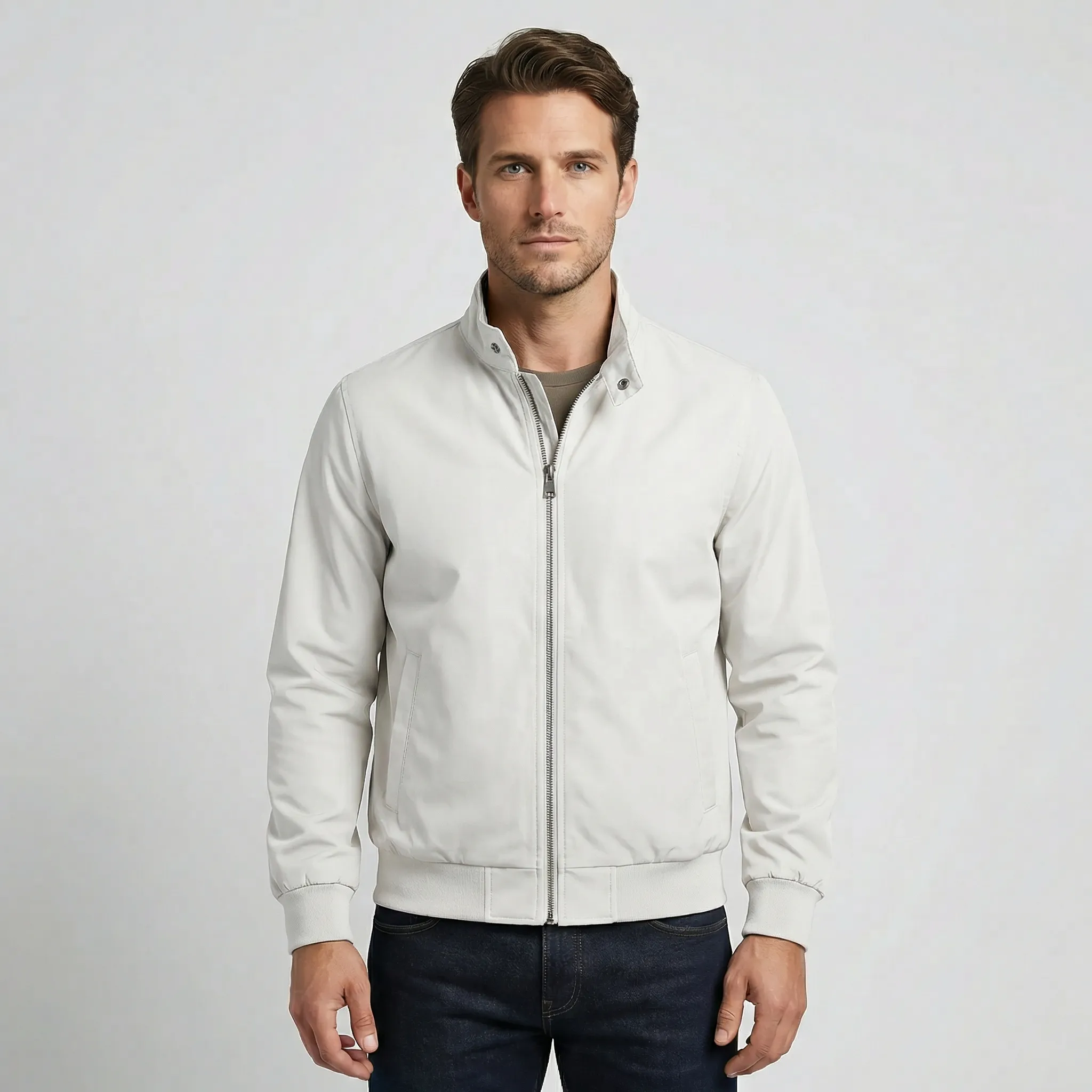 Heren zomerjas | Lichte sportieve jas met rits en casual look - Image 14