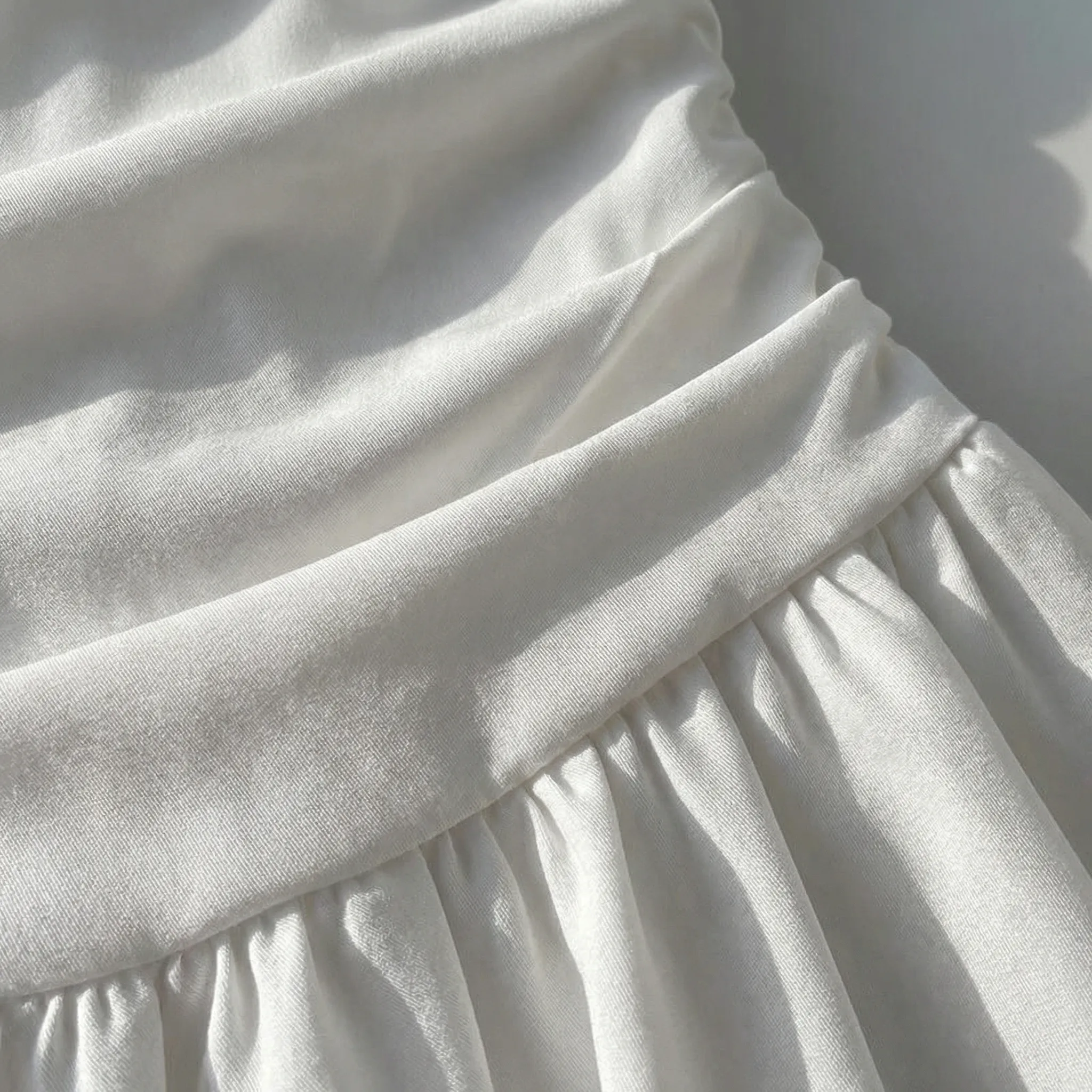 Strapless mini jurk | zomerse geplooide jurk met flatterende pasvorm - Image 3