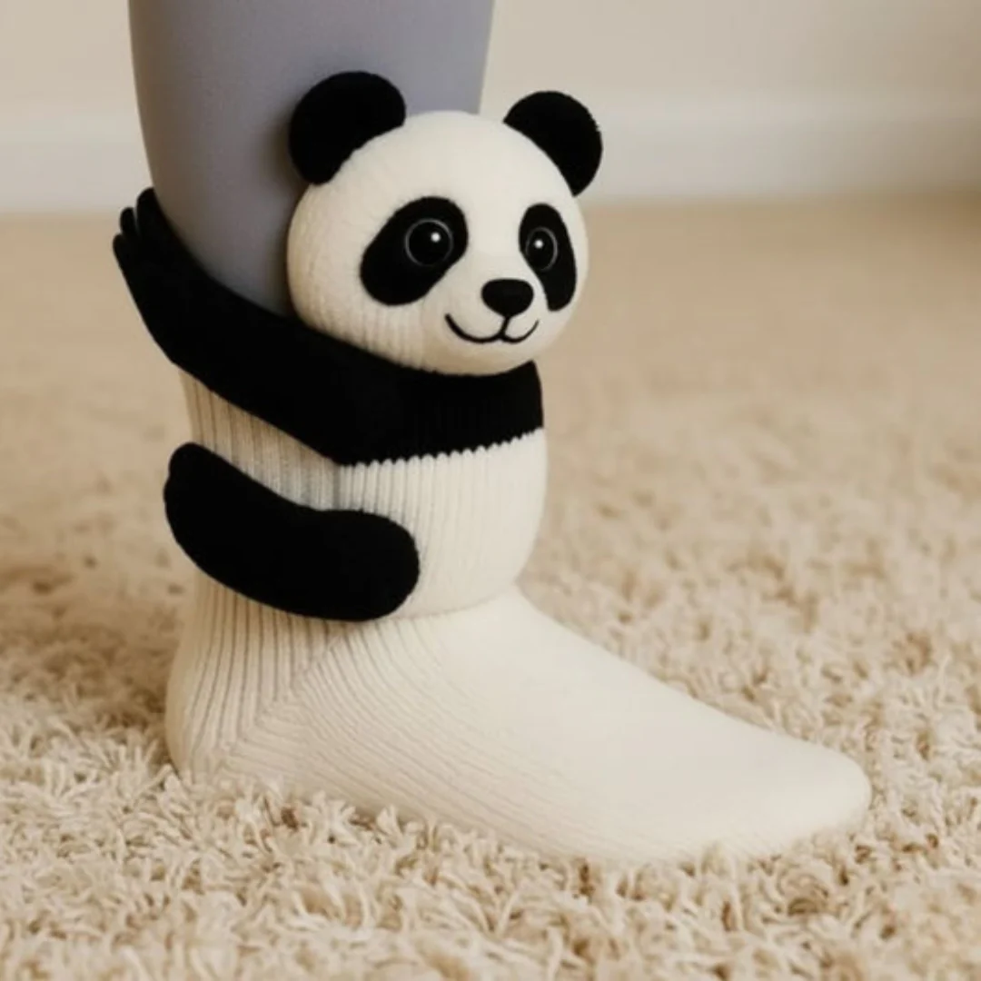 Unisex warme huissokken met dierdesign – zachte sokken voor wintercomfort - Image 14