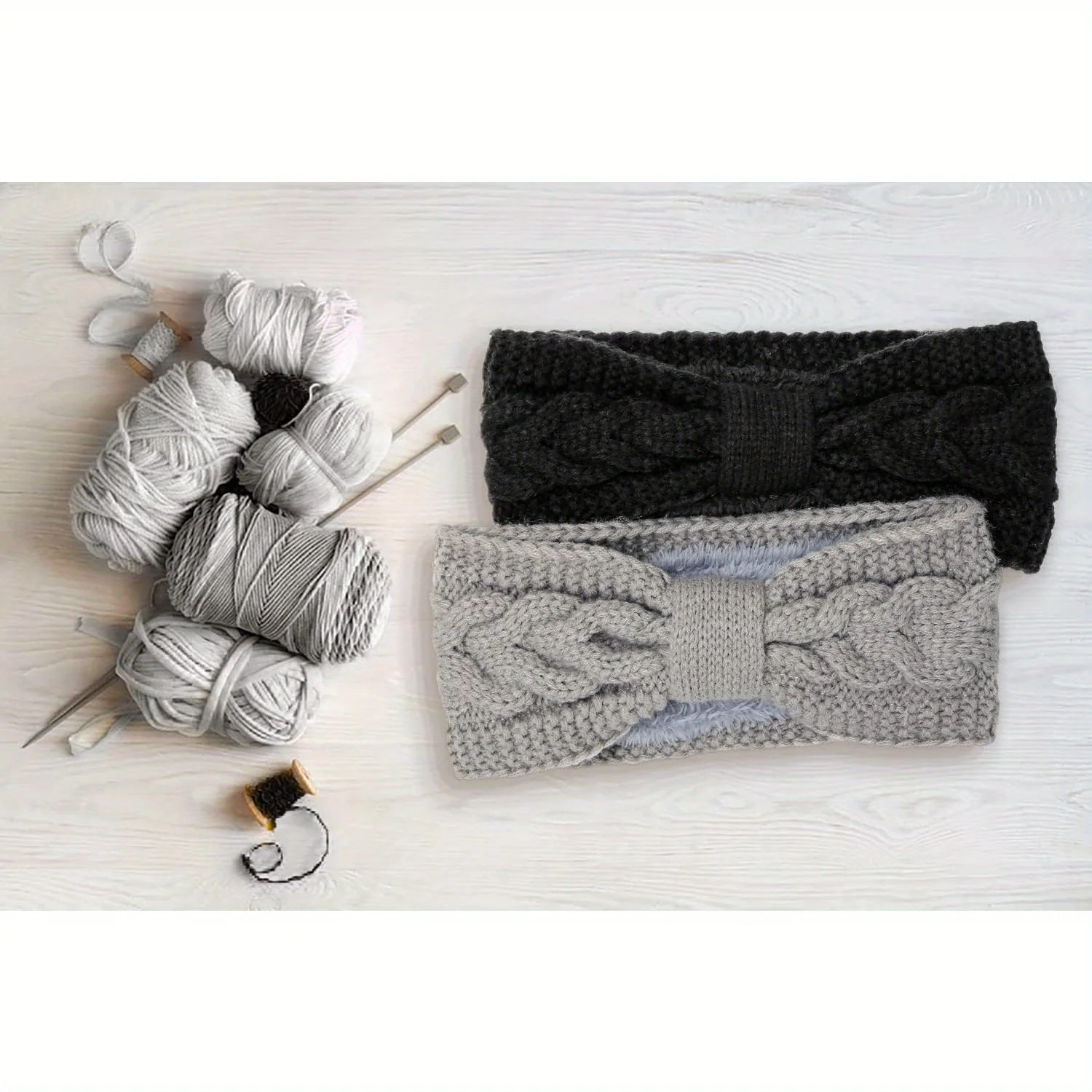Winter hoofdband dames | Fleece oorwarmers 2-pack - Image 10