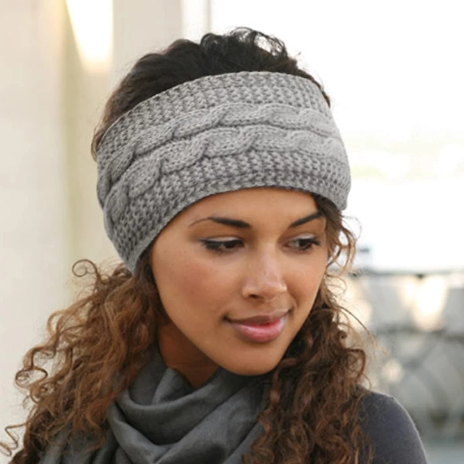 Winter hoofdband dames | Fleece oorwarmers 2-pack - Image 3