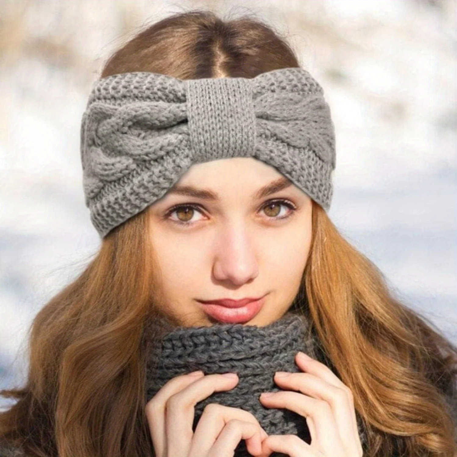 Winter hoofdband dames | Fleece oorwarmers 2-pack - Image 8